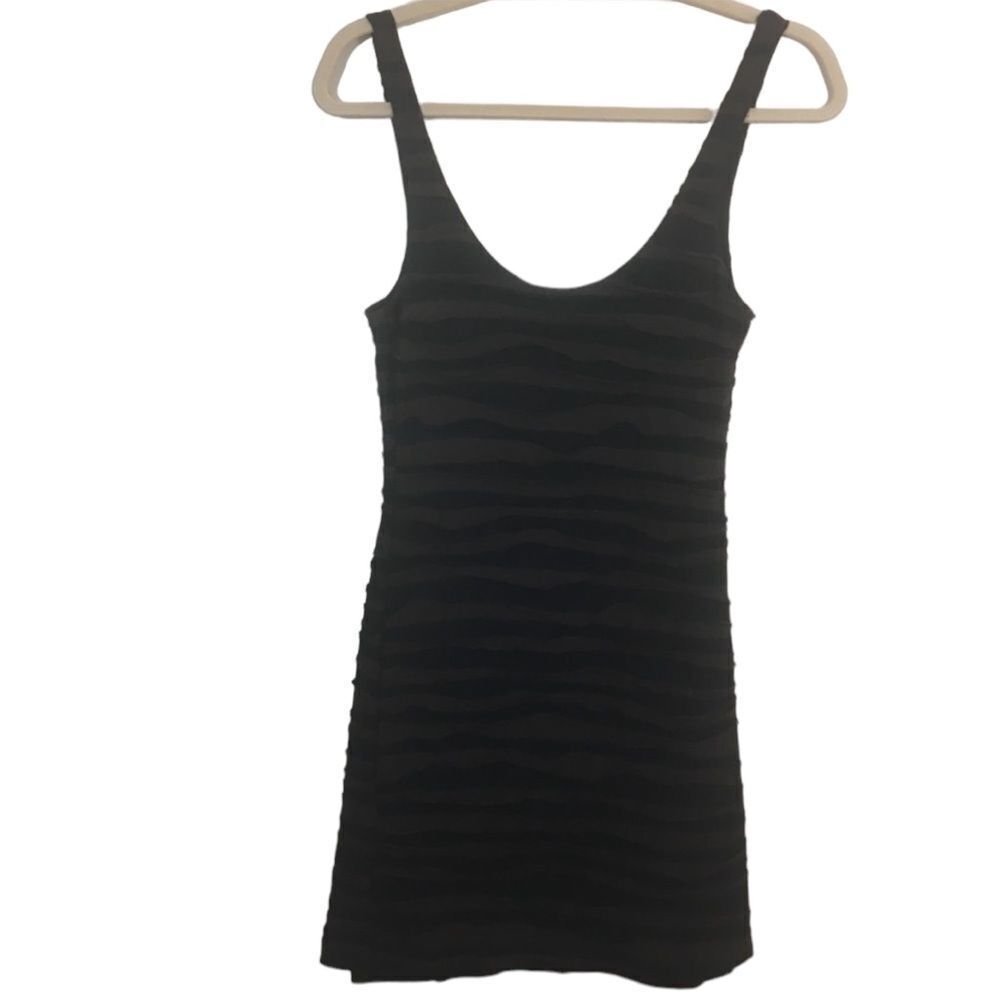Free People Brown/black fitted dress, small petite